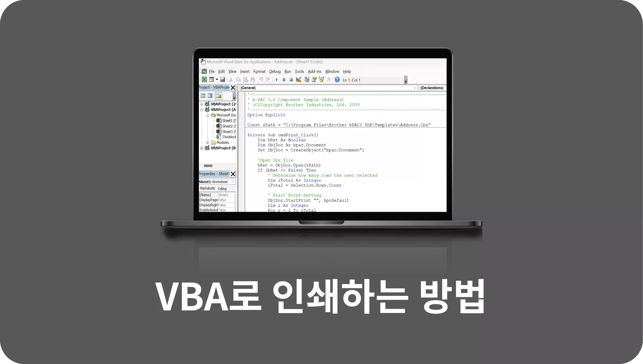 How to Print Through VBA